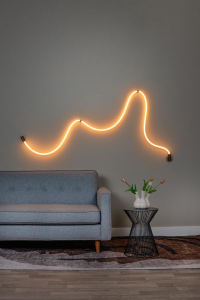 Lucide JANDERIN - Wall light - LED Dim. - CCT - 1x48W 2200K/3300K - Hand Wave Sensor - Champagne Color - Vibes